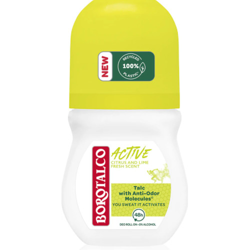 Кульковий дезодорант Borotalco Attivo Citrus & Lime, 50 мл